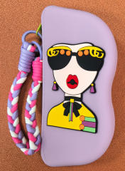 Purple card sticker (braided rope)