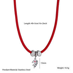 Personalized Stainless Steel Heart-Shaped Splicing Friendship Necklace