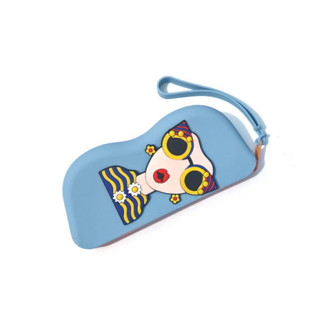 Silicone Glasses Bag Portable Sunglasses Storage Bag Sunglasses Storage Box DIY Glasses Silicone Bag