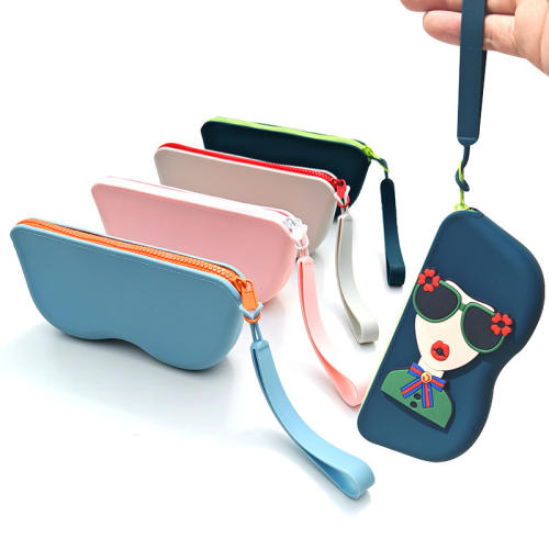 Silicone Glasses Bag Portable Sunglasses Storage Bag Sunglasses Storage Box DIY Glasses Silicone Bag