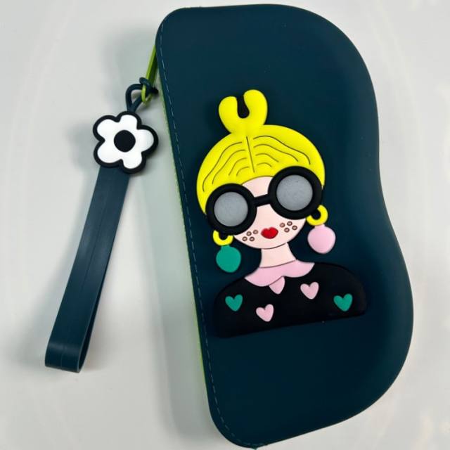 Silicone Glasses Bag Portable Sunglasses Storage Bag Sunglasses Storage Box DIY Glasses Silicone Bag