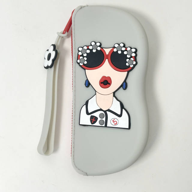 Silicone Glasses Bag Portable Sunglasses Storage Bag Sunglasses Storage Box DIY Glasses Silicone Bag