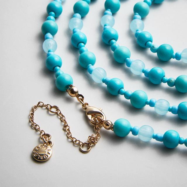 Summer Bohemian Style Beaded Necklace Handmade Necklace with Stacked Colorful Beads