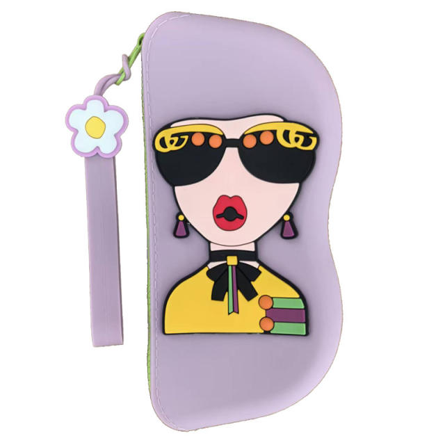 Silicone Glasses Bag Portable Sunglasses Storage Bag Sunglasses Storage Box DIY Glasses Silicone Bag