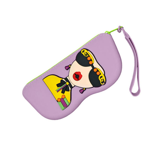 Silicone Glasses Bag Portable Sunglasses Storage Bag Sunglasses Storage Box DIY Glasses Silicone Bag