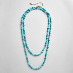 Blue beaded necklace