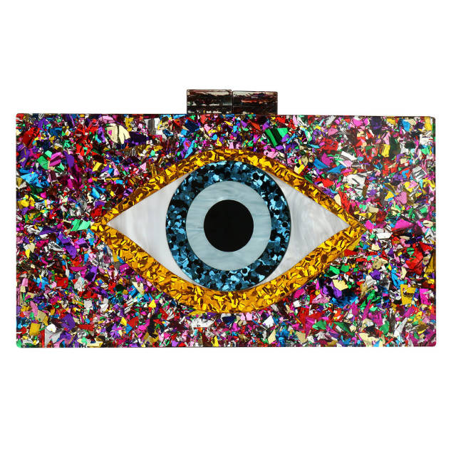 New Acrylic evil Eye Bag Wedding Evening Bag Clutch Bag Chain Crossbody Bag
