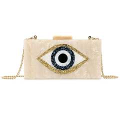New Acrylic evil Eye Bag Wedding Evening Bag Clutch Bag Chain Crossbody Bag