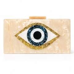 New Acrylic evil Eye Bag Wedding Evening Bag Clutch Bag Chain Crossbody Bag