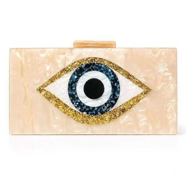 New Acrylic evil Eye Bag Wedding Evening Bag Clutch Bag Chain Crossbody Bag