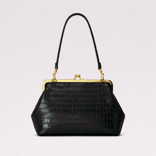 Light Luxury Clip-On Bag Fashionable Tote Bag Large Capacity Handbag