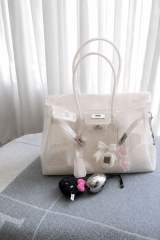 Jelly Bag Transparent Bag Summer New Commuter Tote Bag Medium Size Large Capacity Underarm Bag for Women