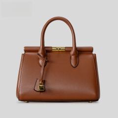 Light Luxury Briefcase Large Capacity Tote Bag for Women Metal Handbag