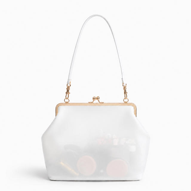 Light Luxury Clip-On Bag Fashionable Tote Bag Large Capacity Handbag