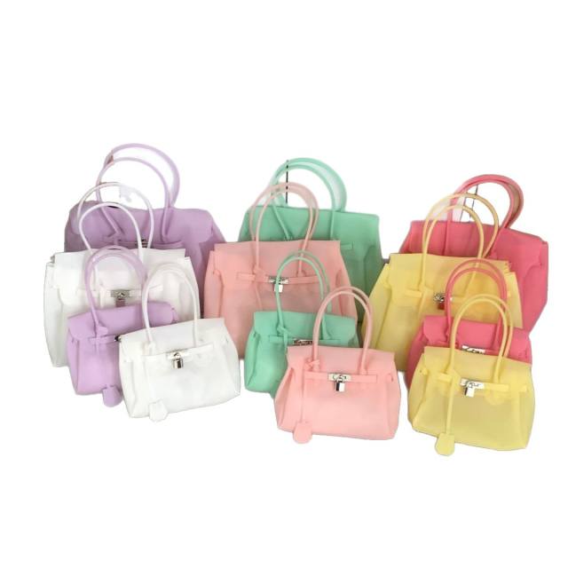 2026 New Jelly Bag Summer Commuter Tote Bag Fashionable Transparent Shoulder Bag Women's Mini Bag
