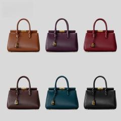 Light Luxury Briefcase Large Capacity Tote Bag for Women Metal Handbag