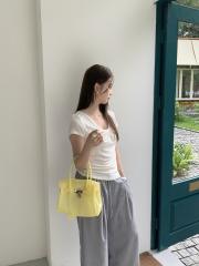 2026 New Jelly Bag Summer Commuter Tote Bag Fashionable Transparent Shoulder Bag Women's Mini Bag