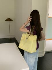 Jelly Bag Transparent Bag Summer New Commuter Tote Bag Medium Size Large Capacity Underarm Bag for Women