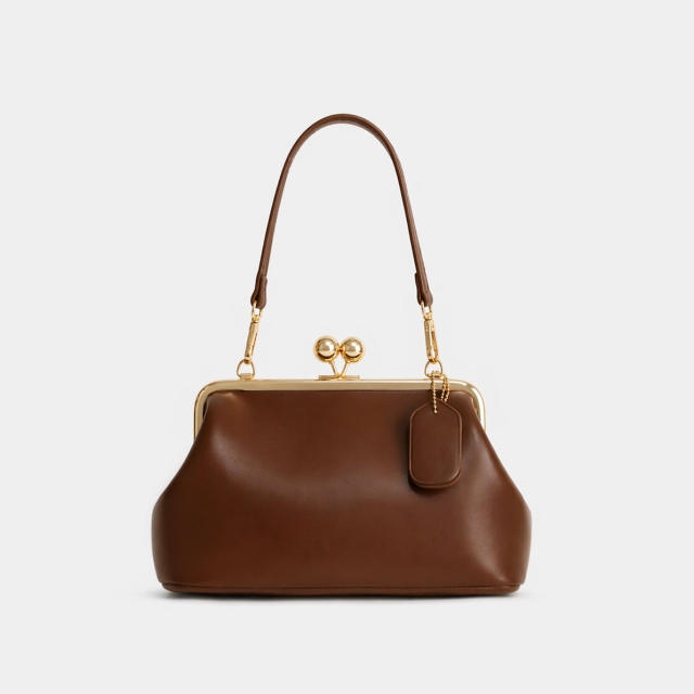 Light Luxury Clip-On Bag Fashionable Tote Bag Large Capacity Handbag