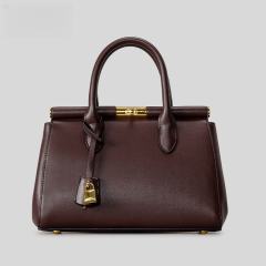 Light Luxury Briefcase Large Capacity Tote Bag for Women Metal Handbag