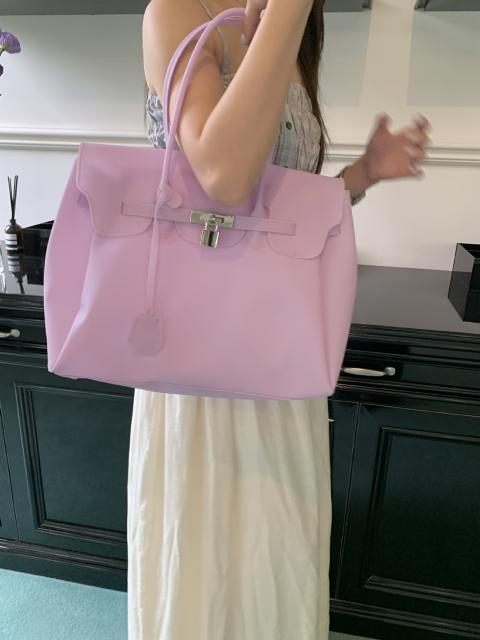 Jelly Bag Transparent Bag Summer New Commuter Tote Bag Medium Size Large Capacity Underarm Bag for Women
