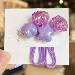 Korean Style Cream Jelly Bean Flower Hair Rope Children's Hair Accessories