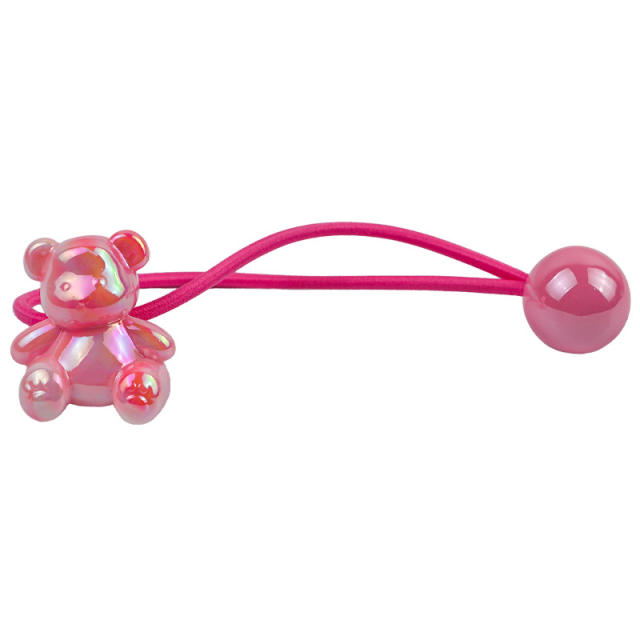 Korean-style Gradient Color Sitting Bear Hair Rope Girls' Hair Accessories hair ties