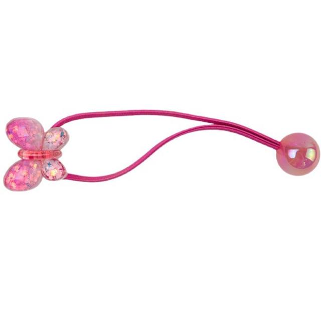 Korean-style Gradient Color Butterfly Hair Rope Children's Cartoon Hair Accessories jelly  beads hair ties