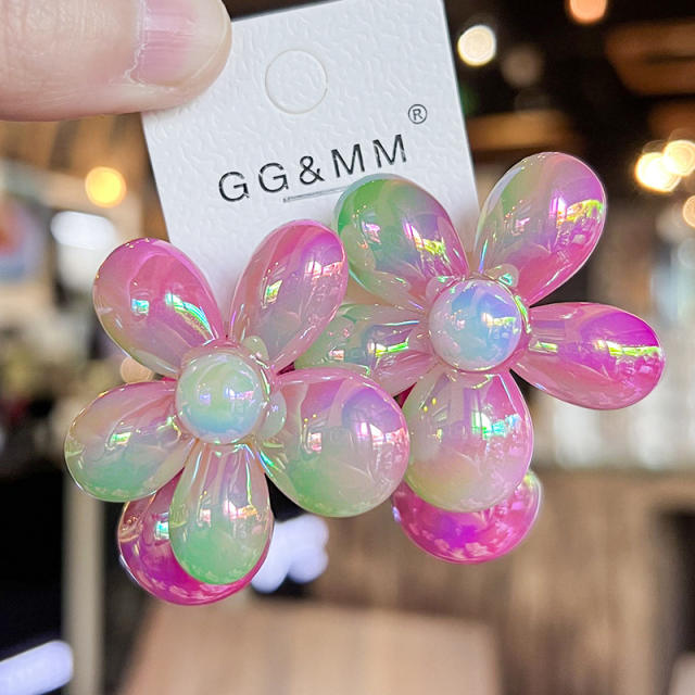 Cute Gradient Flower Hair Tie Korean Style Children's Hair Accessories hair band