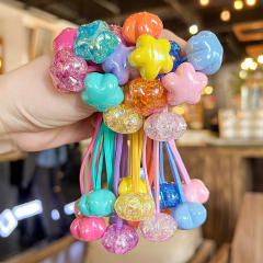 Korean Style Cream Jelly Bean Flower Hair Rope Children's Hair Accessories