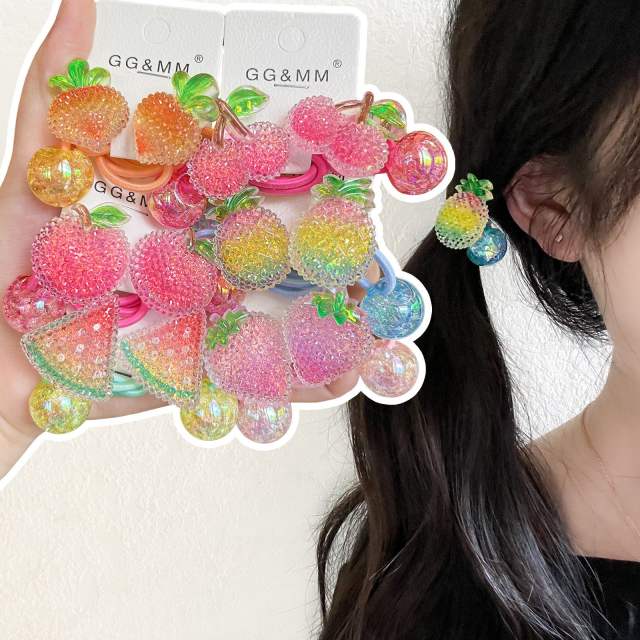 Sugar Fruit Cartoon Hair Rope Girls Hair Accessories Cute Hair Band