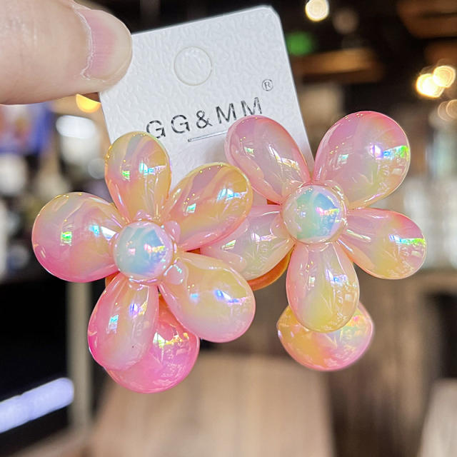 Cute Gradient Flower Hair Tie Korean Style Children's Hair Accessories hair band