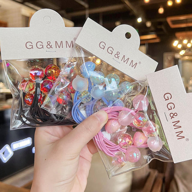 Colorful Children's Hair Rope Hair Band Girls' Hair Accessories Pony Tail rubber bands