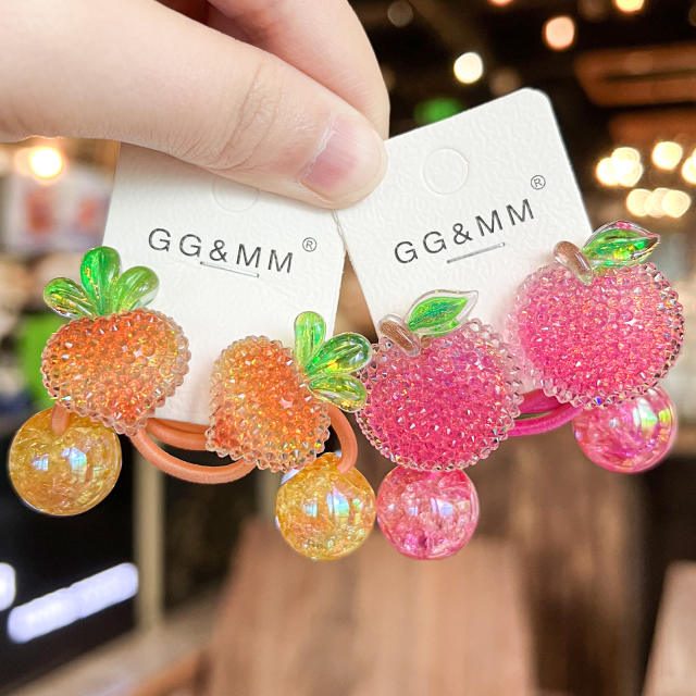 Sugar Fruit Cartoon Hair Rope Girls Hair Accessories Cute Hair Band