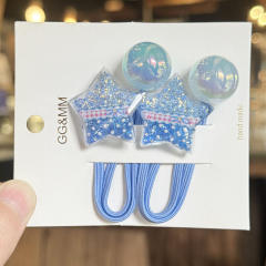Colorful Glitter Rabbit Hair Tie Cartoon Children's Hair Accessory Hair Band Ponytail Sweet Elastic Hair Tie