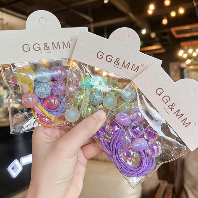 Colorful Children's Hair Rope Hair Band Girls' Hair Accessories Pony Tail rubber bands