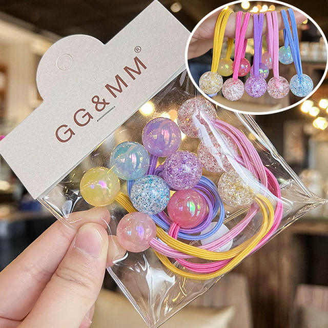 Colorful Children's Hair Rope Hair Band Girls' Hair Accessories Pony Tail rubber bands