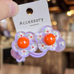 Korean Style Sweet Flower Cartoon Rubber Band Girls' Hair ties