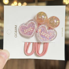 Colorful Glitter Rabbit Hair Tie Cartoon Children's Hair Accessory Hair Band Ponytail Sweet Elastic Hair Tie