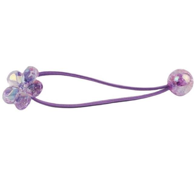 Korean style colorful acrylic camellia flower hair band hair ties for kids