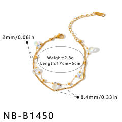 Trendy and Stylish Stainless Steel Bracelet for Women Acrylic block bracelet