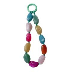 New Color Shaped Stone Acrylic Mobile Phone Hanging Chain summer phone lanyard