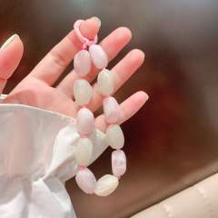 New Color Shaped Stone Acrylic Mobile Phone Hanging Chain summer phone lanyard
