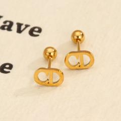 Titanium steel diamond heart colorful tiny ear studs piercing studs earrings