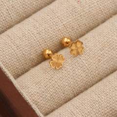 Titanium steel diamond heart colorful tiny ear studs piercing studs earrings