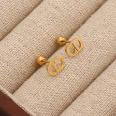 Titanium steel diamond heart colorful tiny ear studs piercing studs earrings