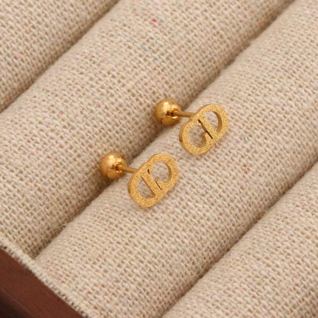 Titanium steel diamond heart colorful tiny ear studs piercing studs earrings