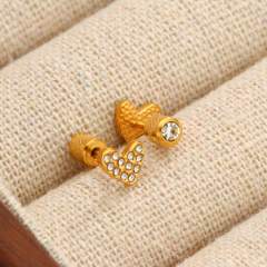 diamond-set oblique hearts with diamonds (boxed)