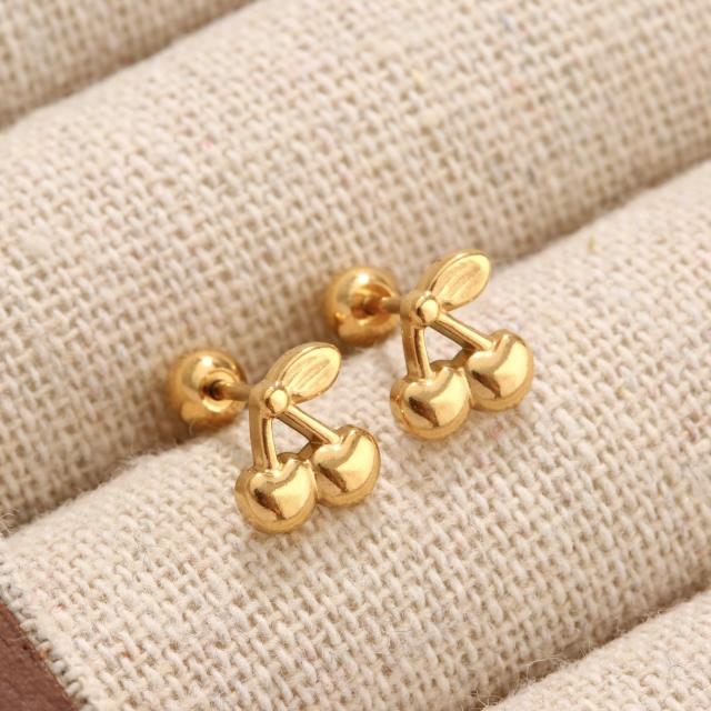 Diamond-Encrusted Titanium Steel Ear Studs Exquisite Ear Jewelry No Need to Remove Earrings for Bathing or Sleeping