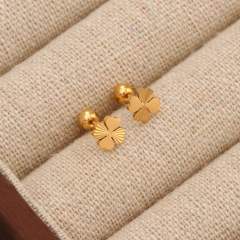 Titanium steel diamond heart colorful tiny ear studs piercing studs earrings